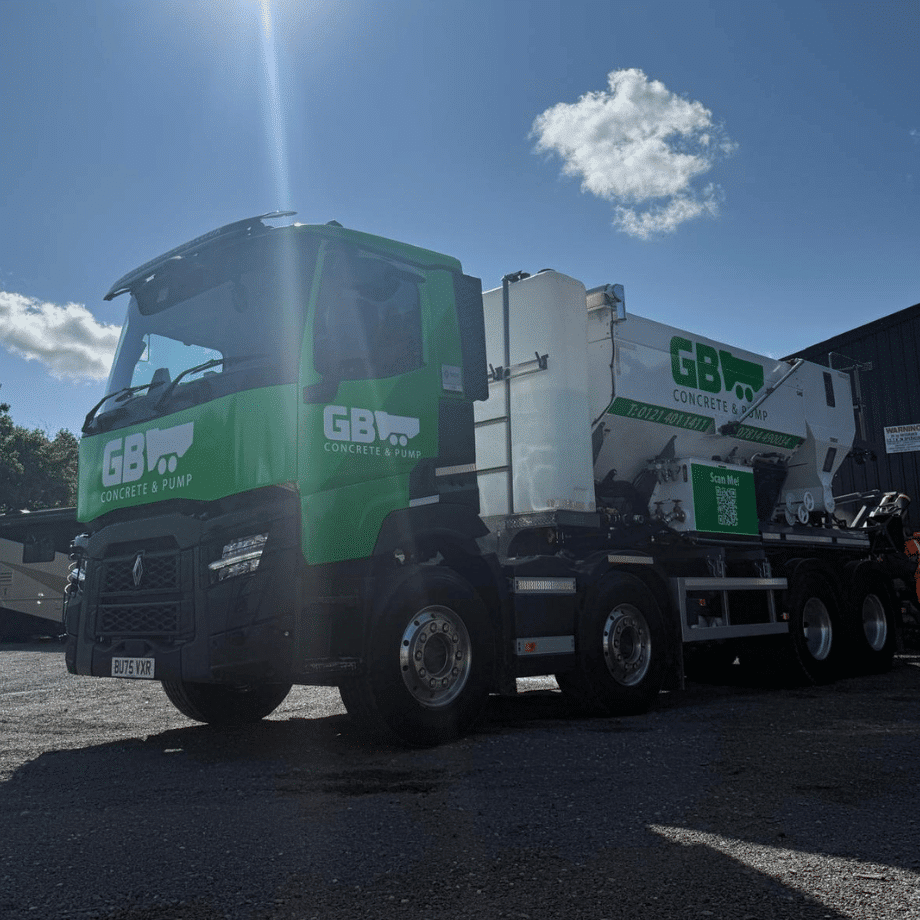 GB Concrete & Pump trucks on site
