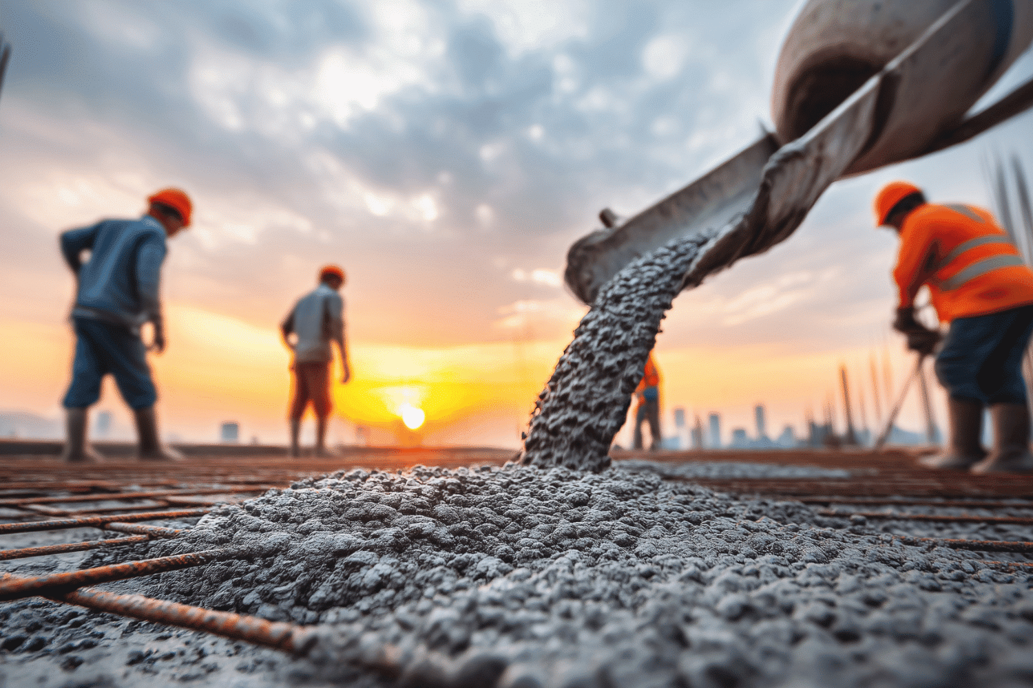 permeable concrete pour