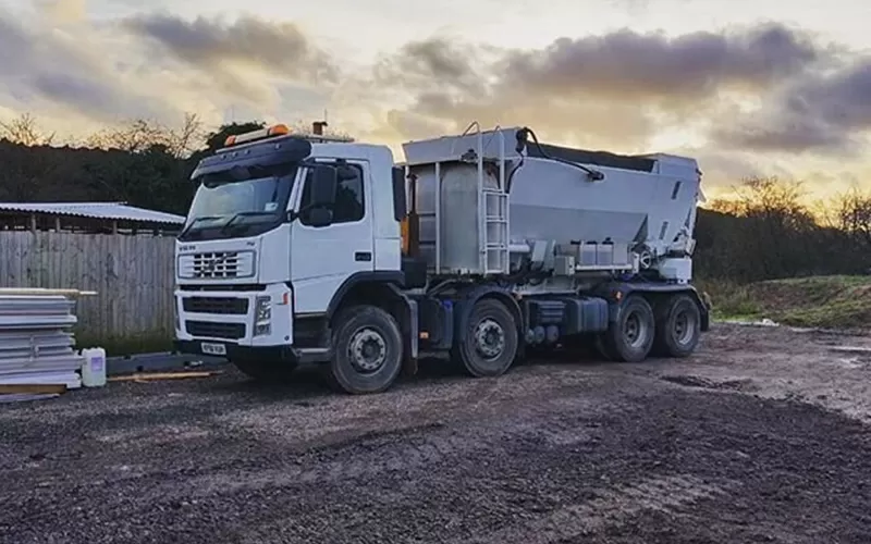 GB Concrete truck on site