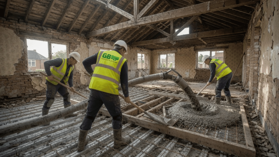 suspended floor concrete